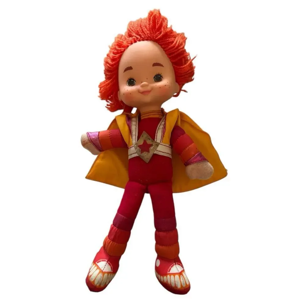 Vintage 1983 Hallmark Cards Rainbow Brite Red Butler 10” Doll Toy Mattel w Cape